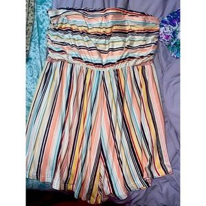 Plus size, fun striped, romper ! Size 3X NWOT!